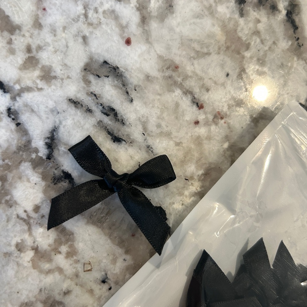 Black Ribbon Bows - Picture 2 of 4